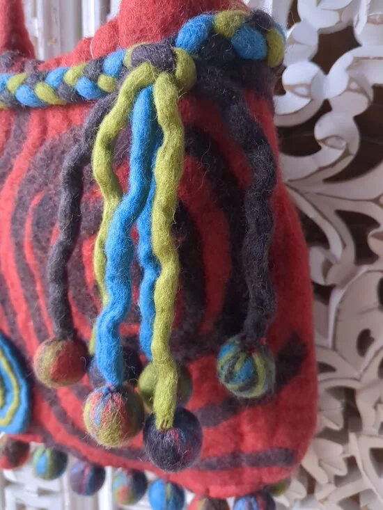 Rising Tide Handmade Felted Purse - Picture 5 of 16